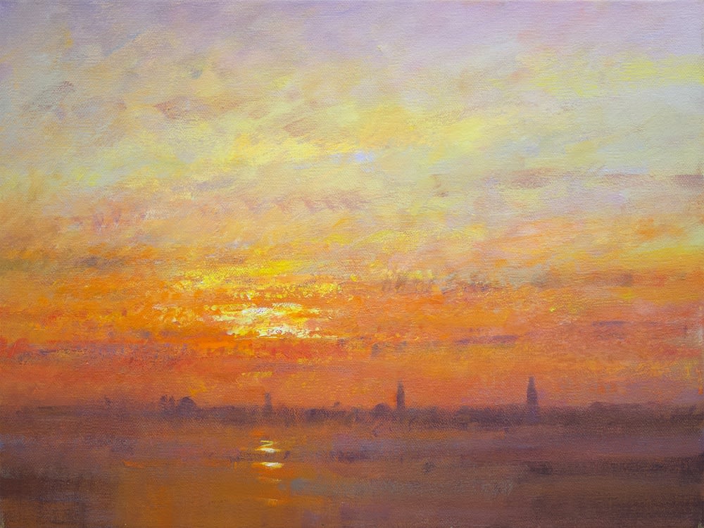Sunset on the Lagoon, Venice