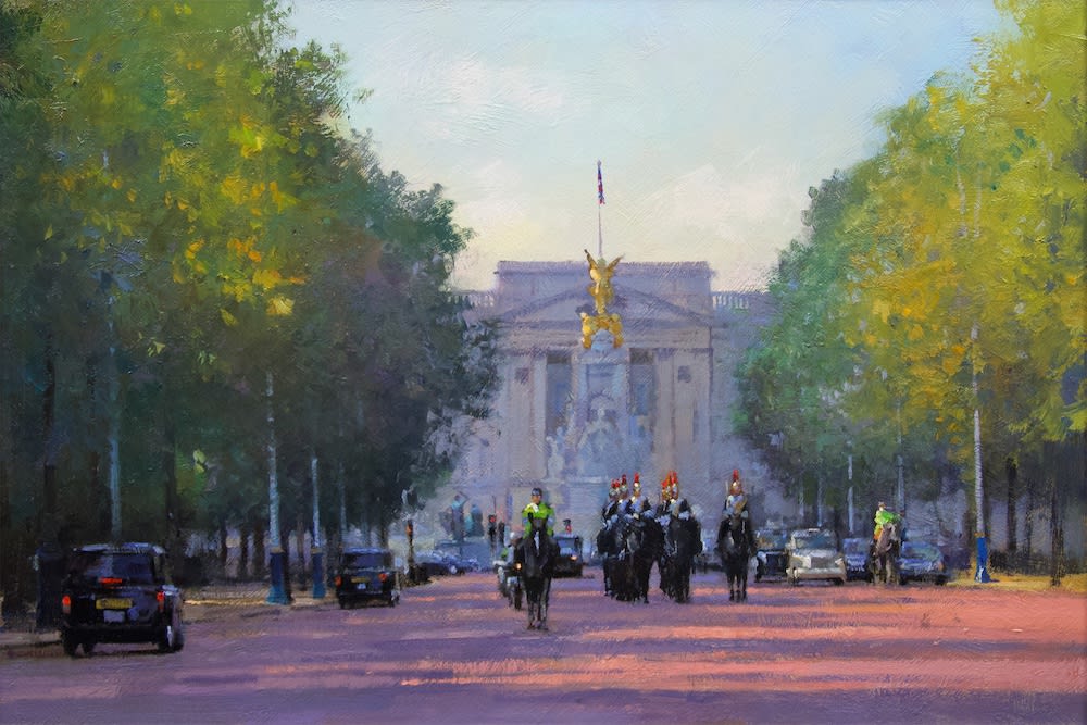 The Blues and Royals on The Mall, London