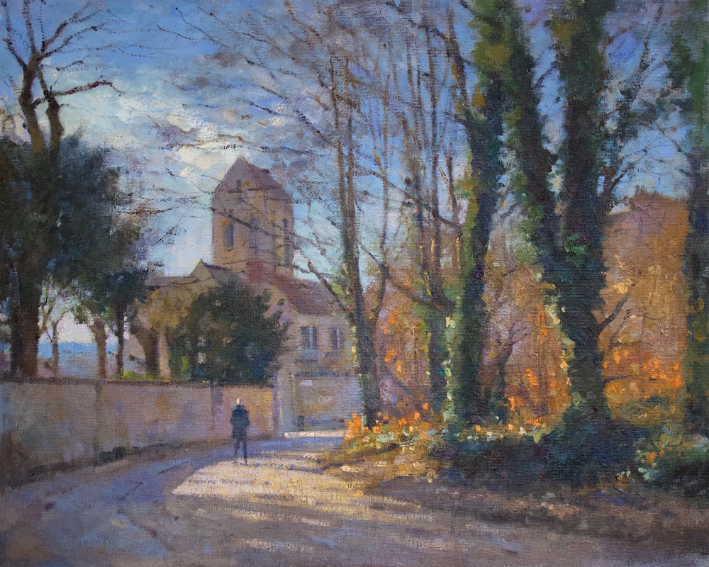 Autumn light at Auvers, France