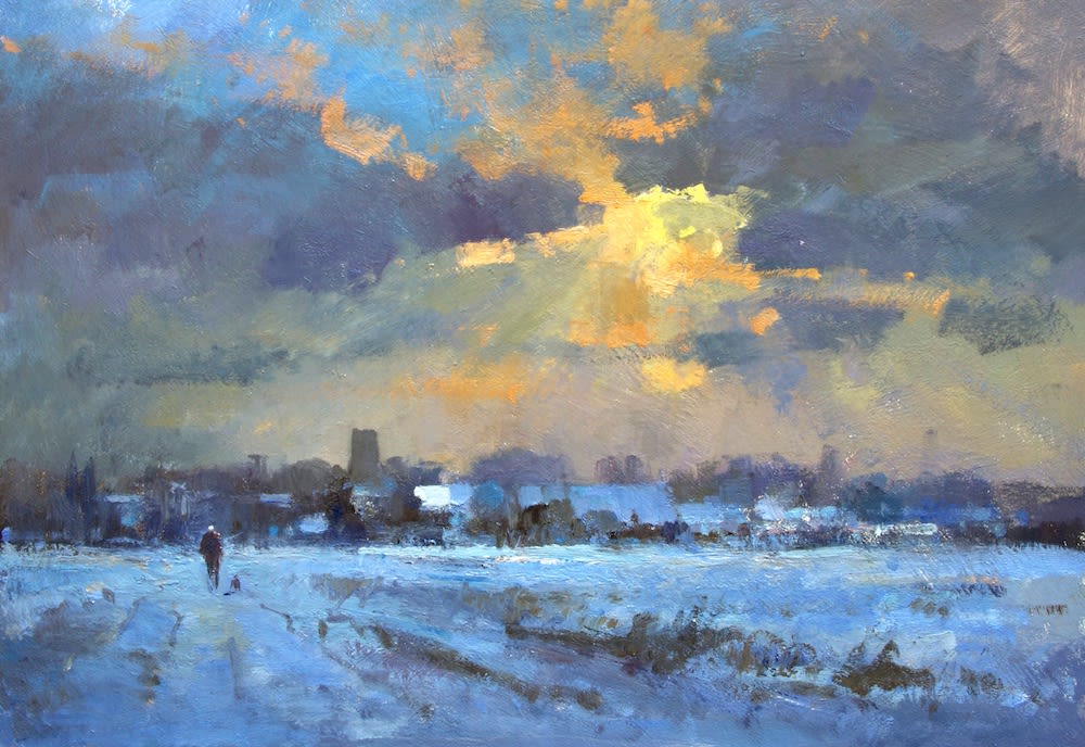 Sunlight and Snow at St Nicholas-at-Wade