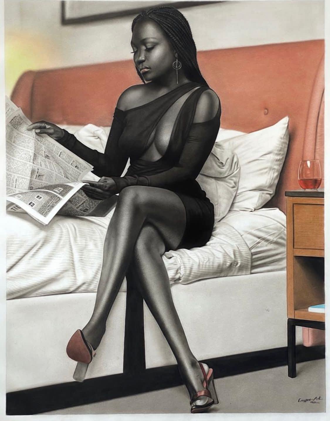 Joseph Chiemerie, Readig the news, 2022