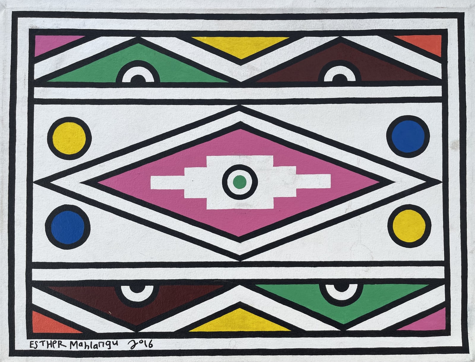Esther Mahlangu, Abstract 28, 2016