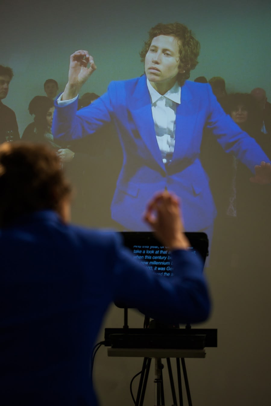 Stand Behind Me, 2013 Featuring Ariel Freedman, Lisson Gallery, London, UK (performance documentation image)