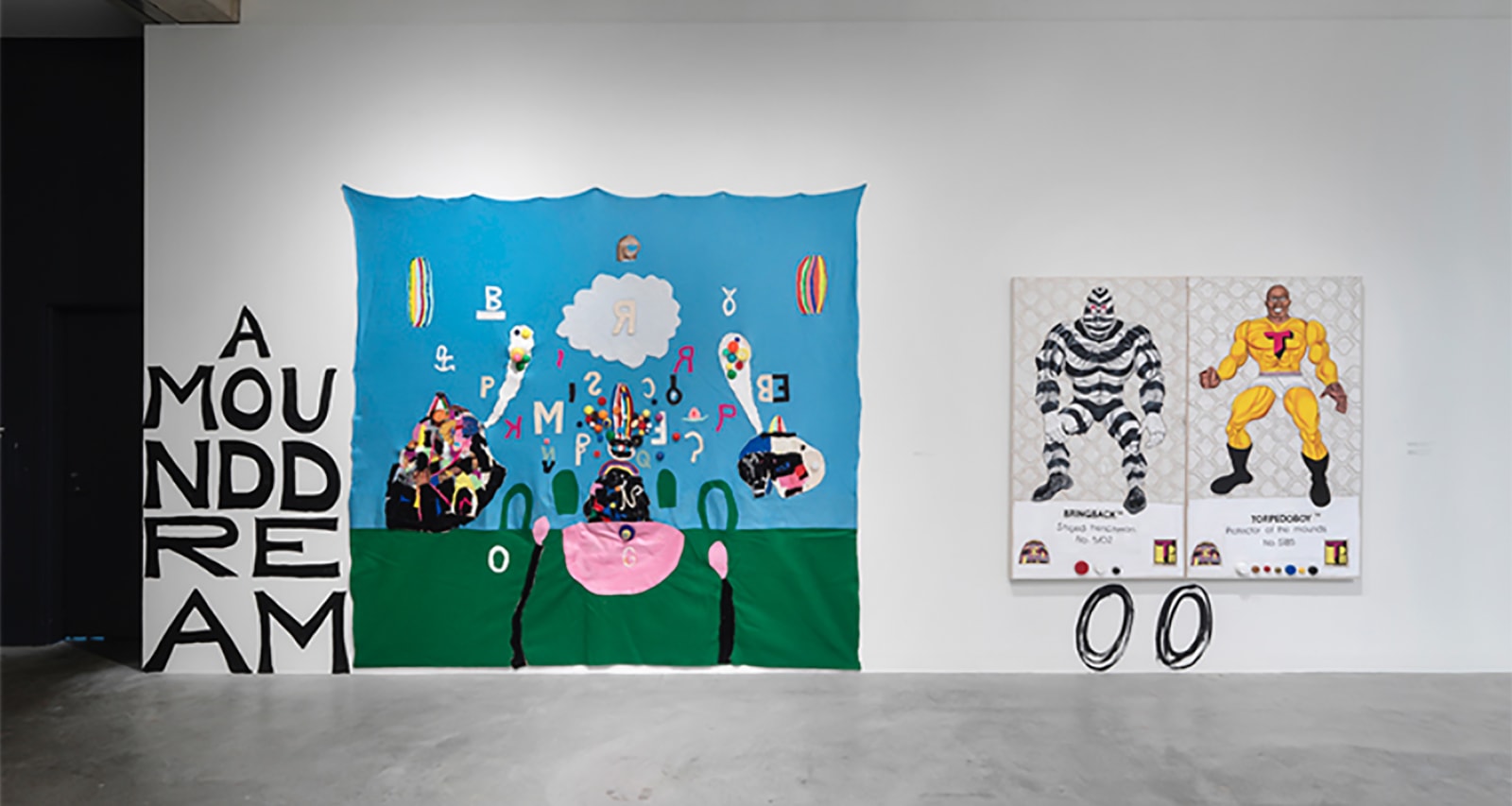 Trenton Doyle Hancock, The Re-Evolving Door to the Moundverse, installation view, Contemporary Art Museum St. Louis, 2018