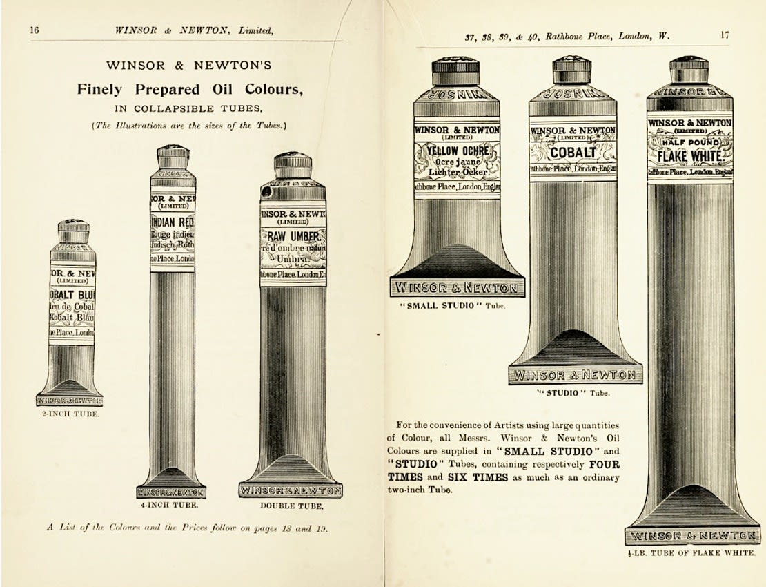 Pages From A Winsor Newton Catalogue, c.1895