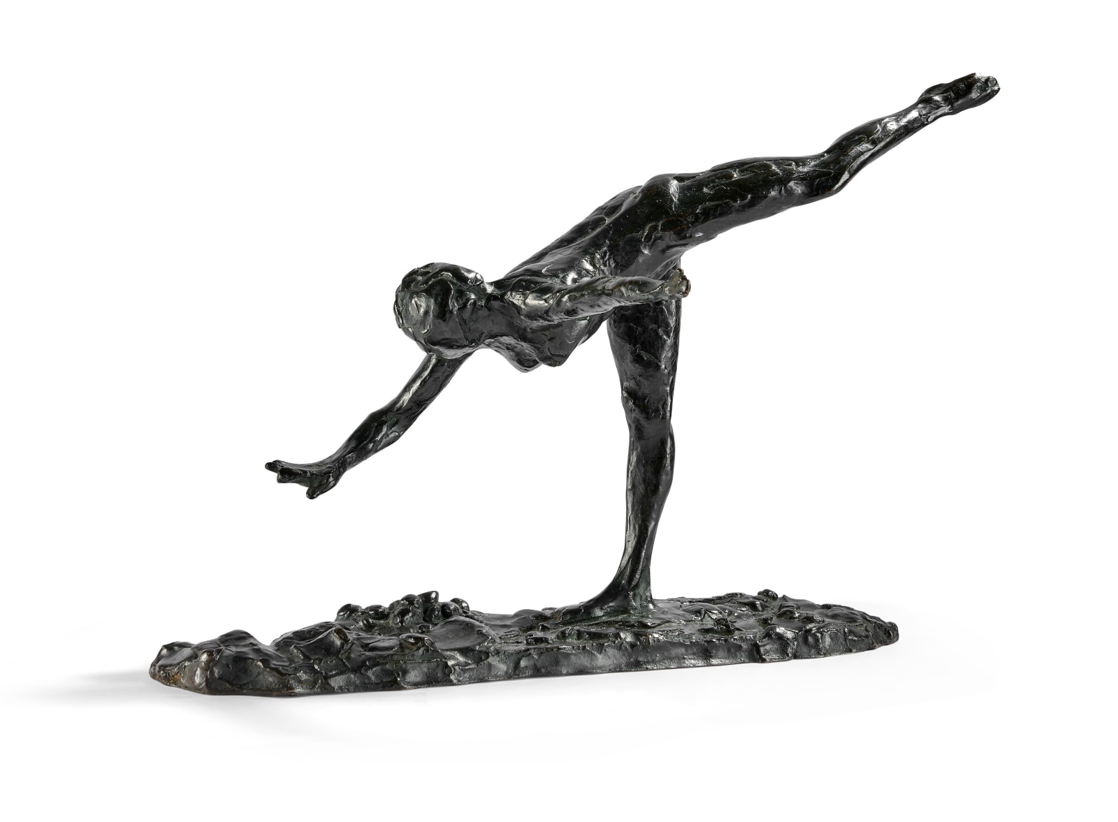 Edgar Degas, Danseuse, arabesque ouverte sur la jambe droite, bras droit à terre, c. 1885-90