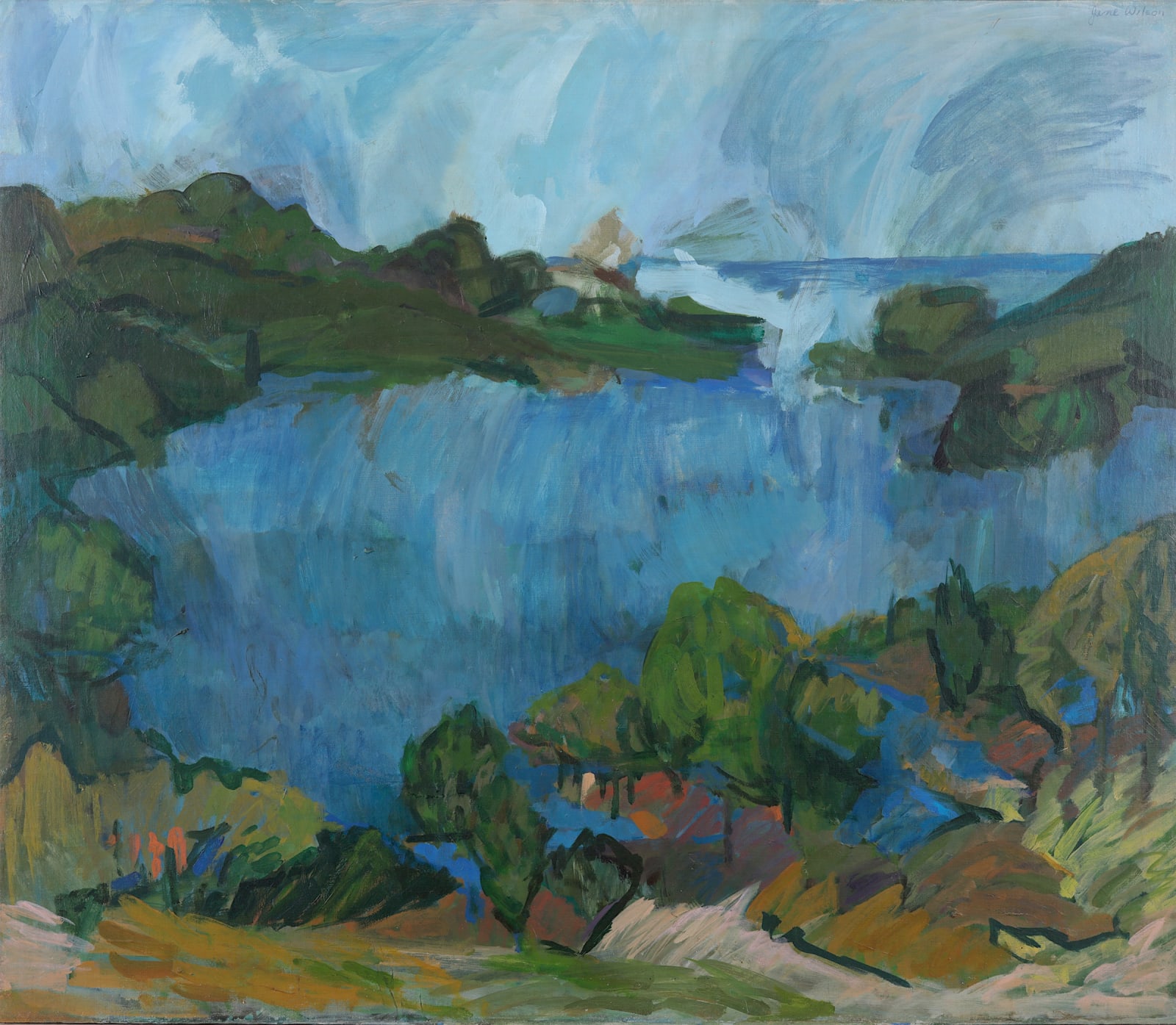Jane Wilson, Bay and Hills, 1956