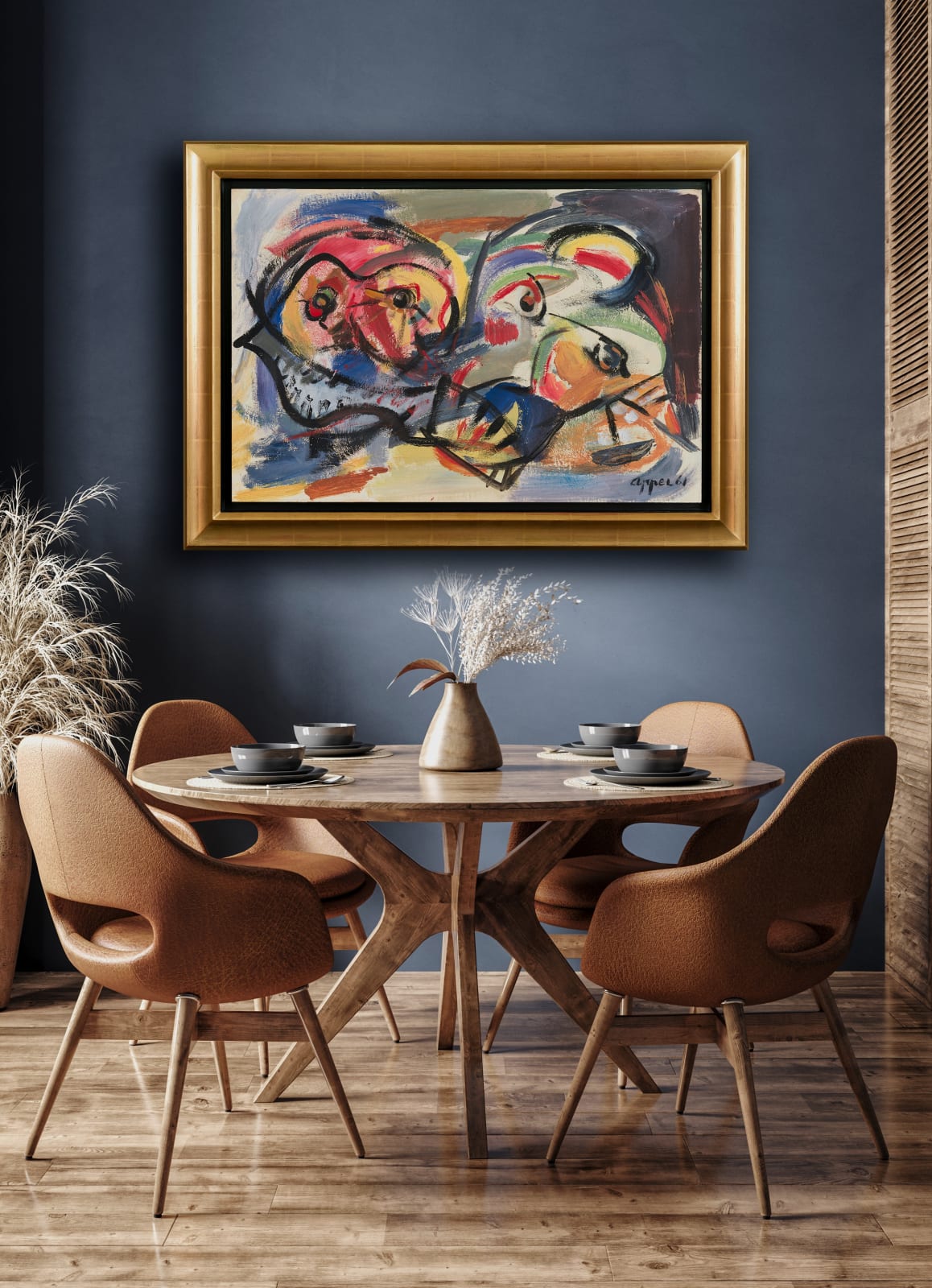 Karel Appel, Theatrical Masks , 1961