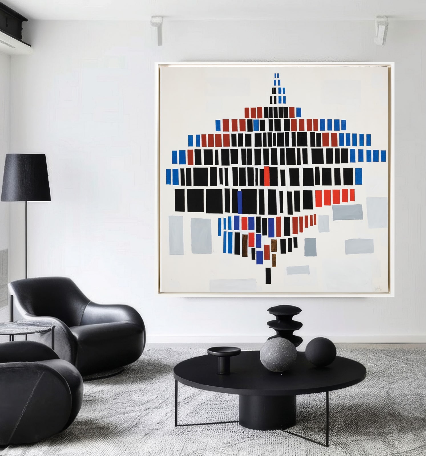 Robert Goodnough, Rectangles with Red and Blue, 1965