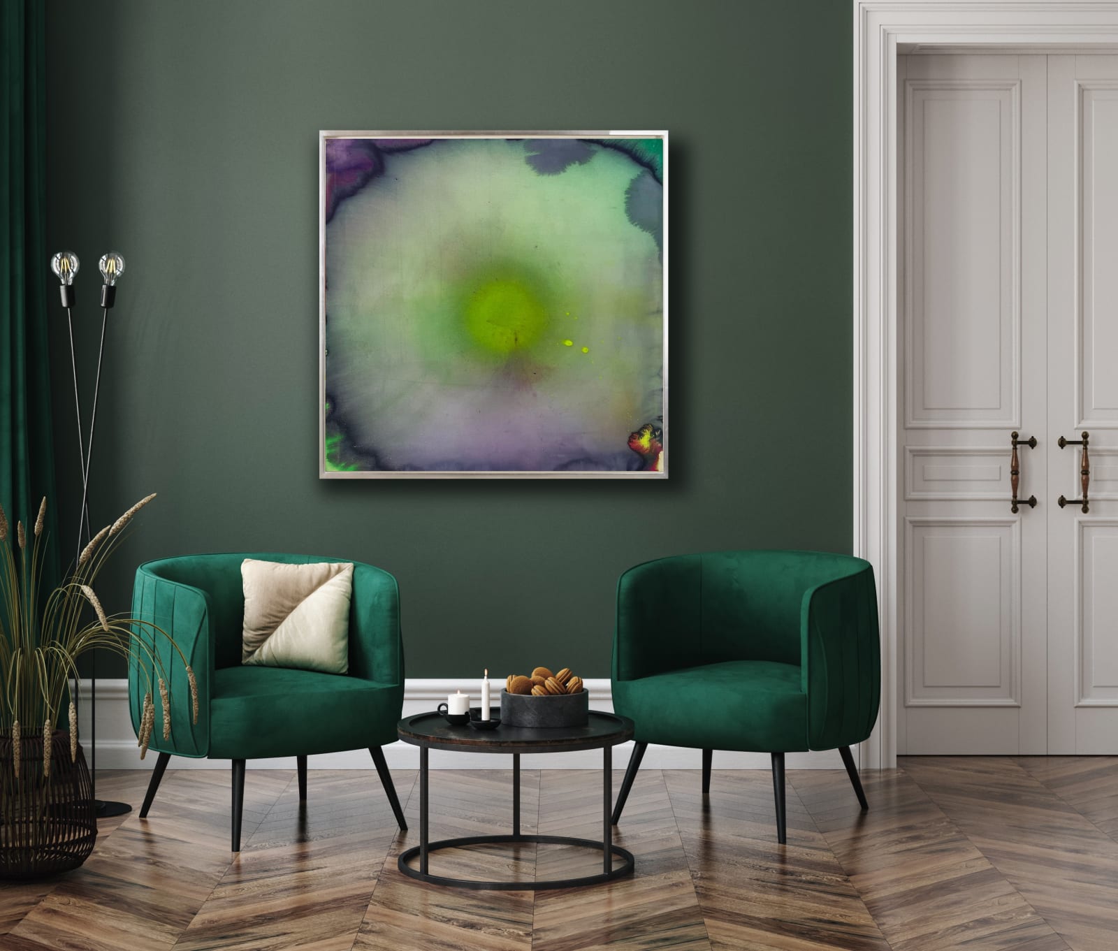 Vivian Springford, Burst, Lavender, Green (VSF 078), c. 1970s