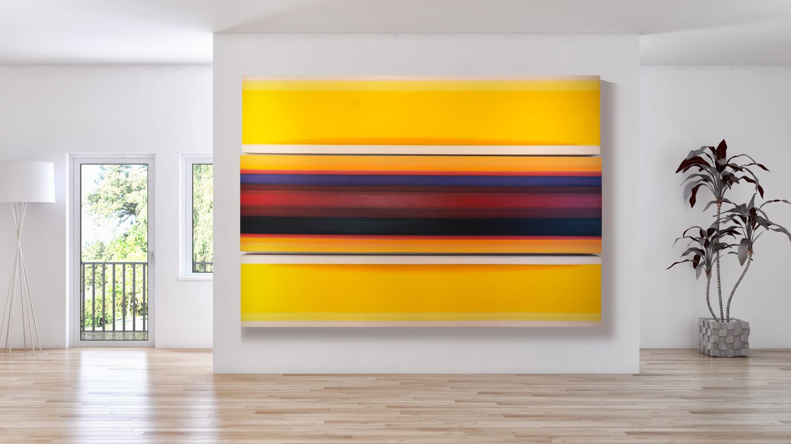 Lawrence Calcagno, Sunbands V, 1969