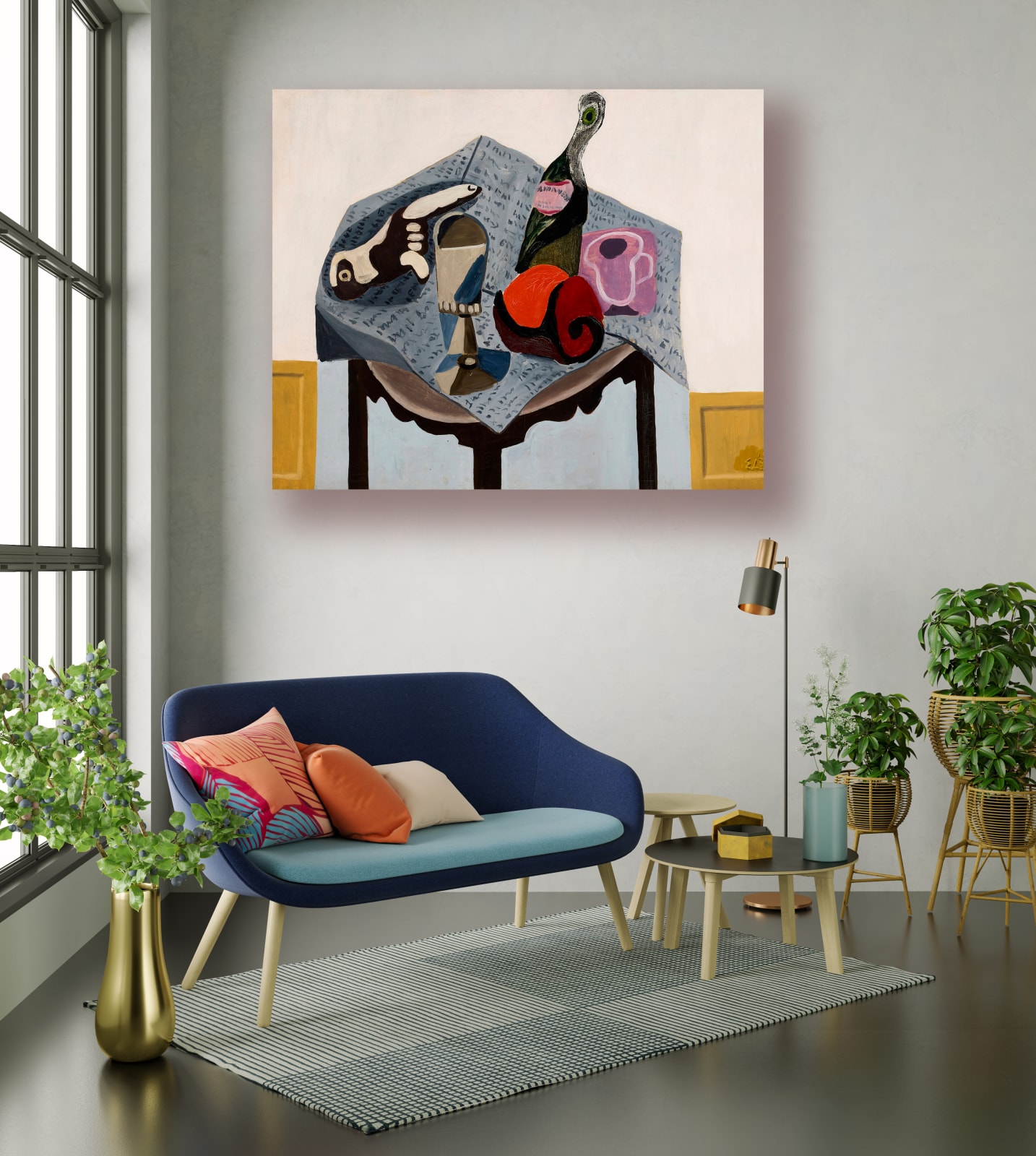 Edgar Levy, Large Still Life (Moulin-à-Vent), 1939