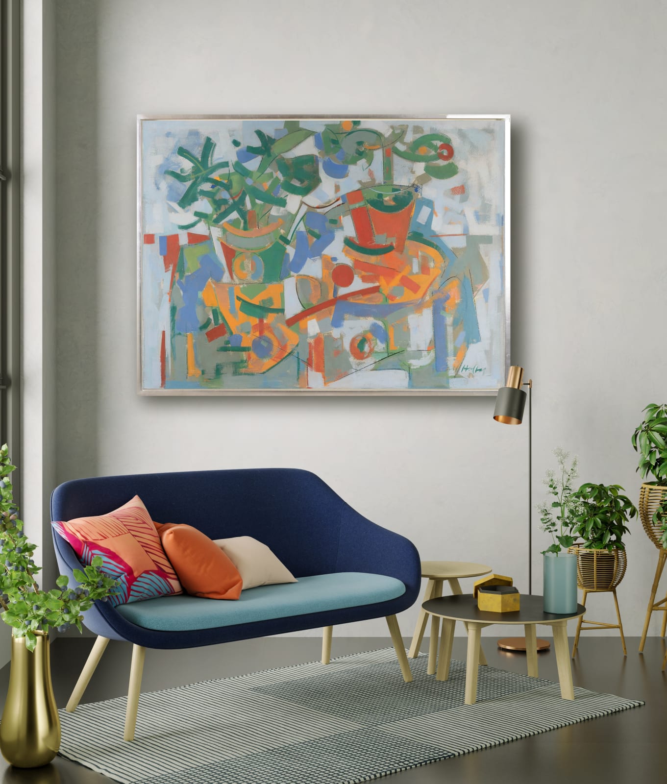 Carl Holty, Still Life with Houseplants