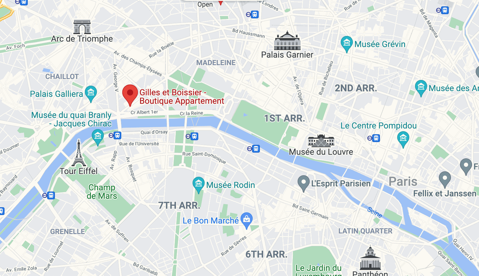 GILLES&BOISSIER Pierre Bonnefille & aurèce vettier 2 Av. Montaigne, 75008, Paris MAP