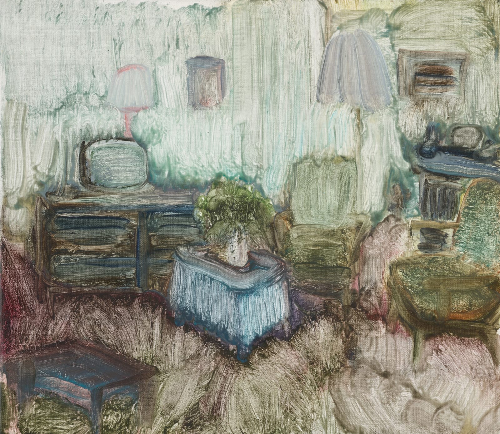 Marenne Welten, blue tablecloth, 2013