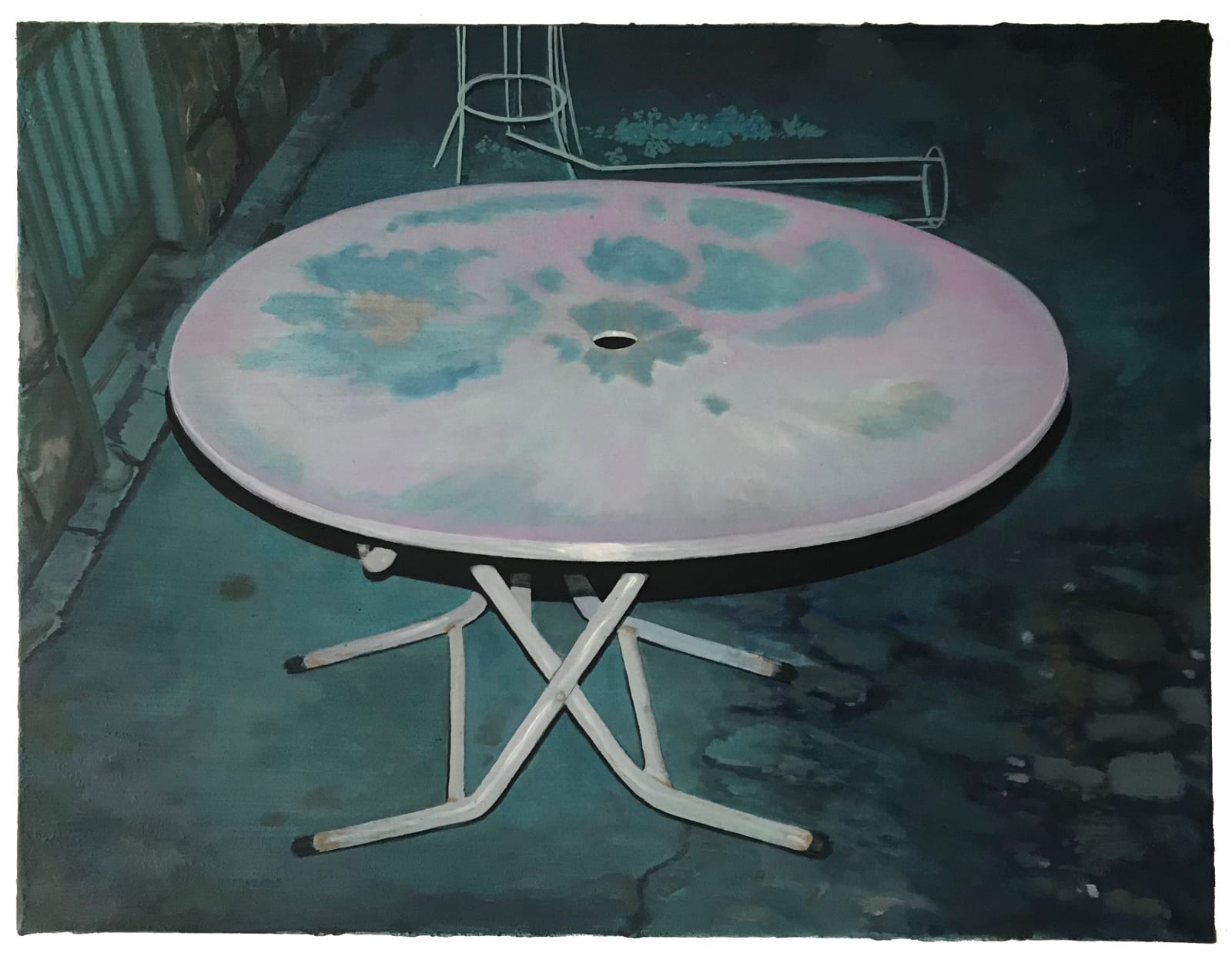 Arjan van Helmond, White folding table, 2019