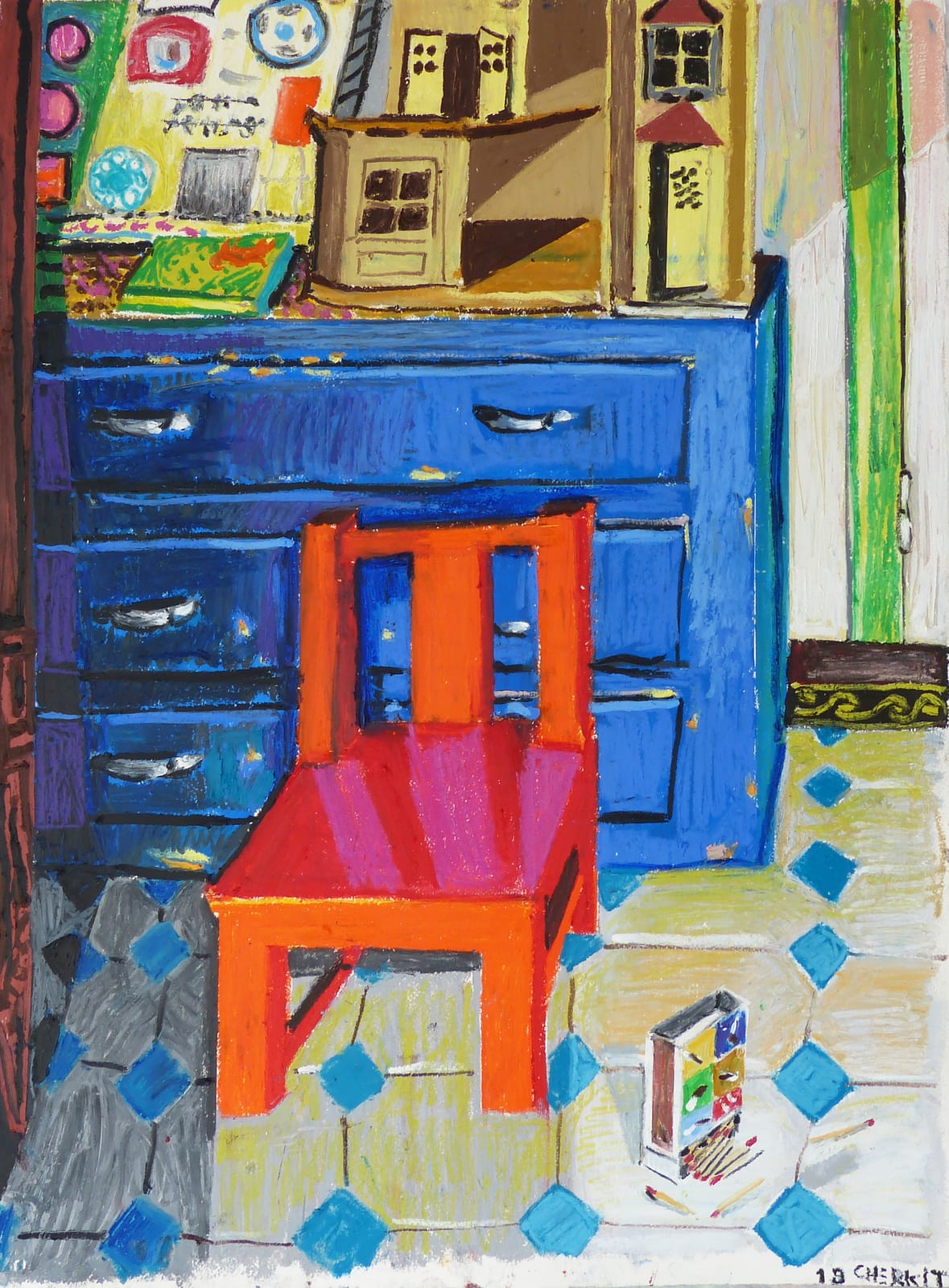 Mathieu Cherkit, Pastel Gras #4 , 2018