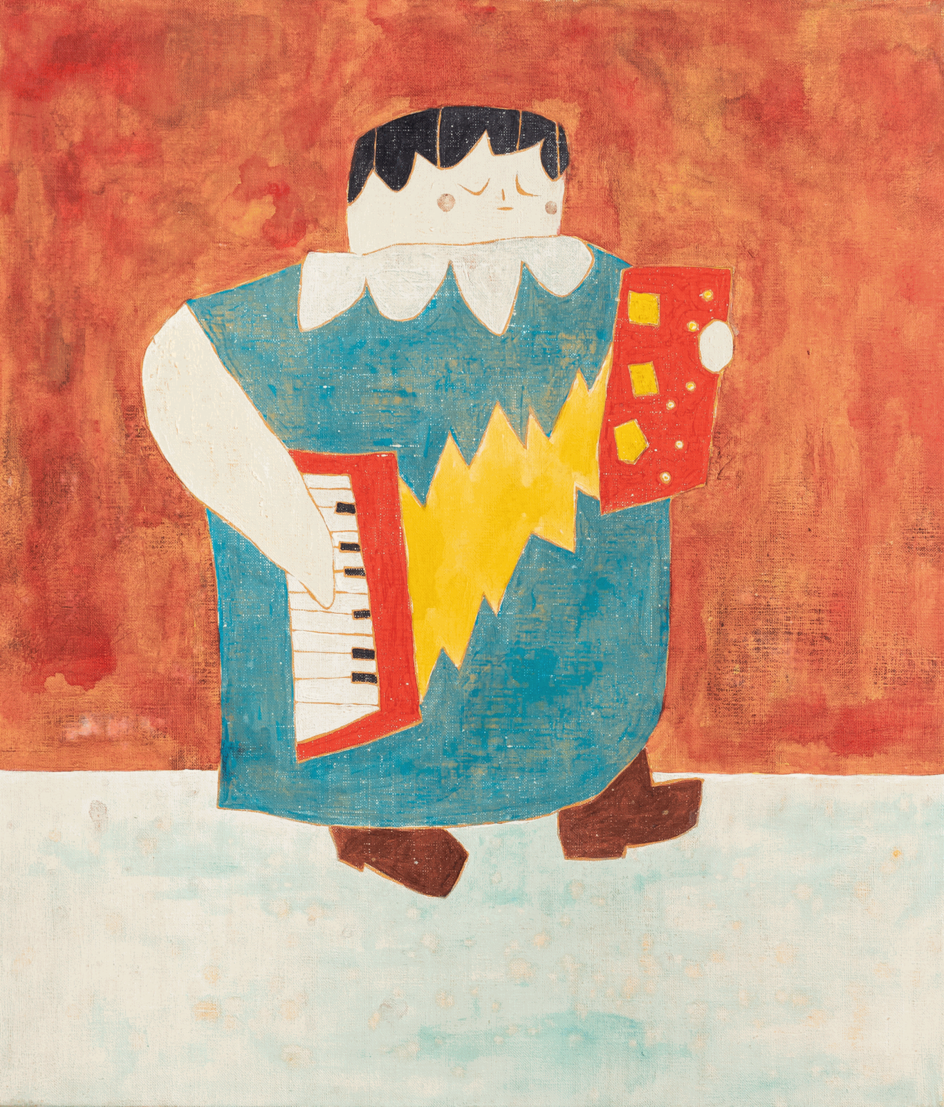 Noritoshi Mitsuuchi, untitled short stories: Man with Accordion, 2018