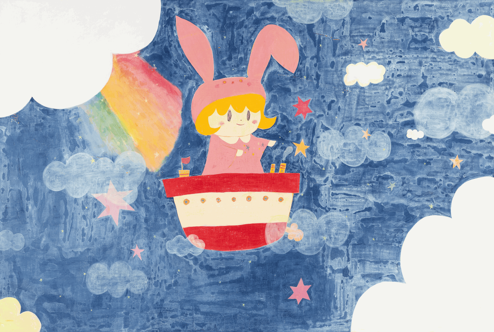 Noritoshi Mitsuuchi, untitled short stories : Girl in Boat, 2021