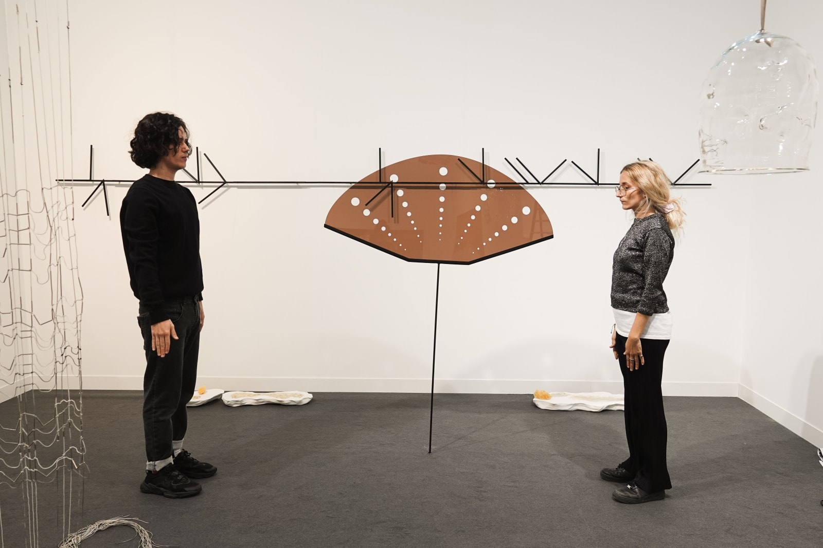 Installation view, 2021, Fanny Giquel, Frieze London, courtesy of HuArt Company GmbH Booth designed by Krista Xueying Yu