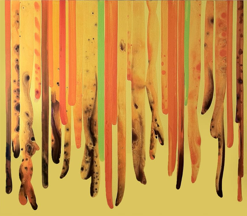Curtain (Yellow) 2012 Acrylic on canvas 96 x 108 inches