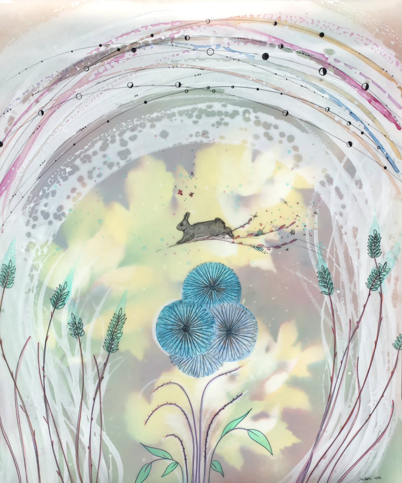 Christine Nguyen, Cosmic Rabbit Light, 2023