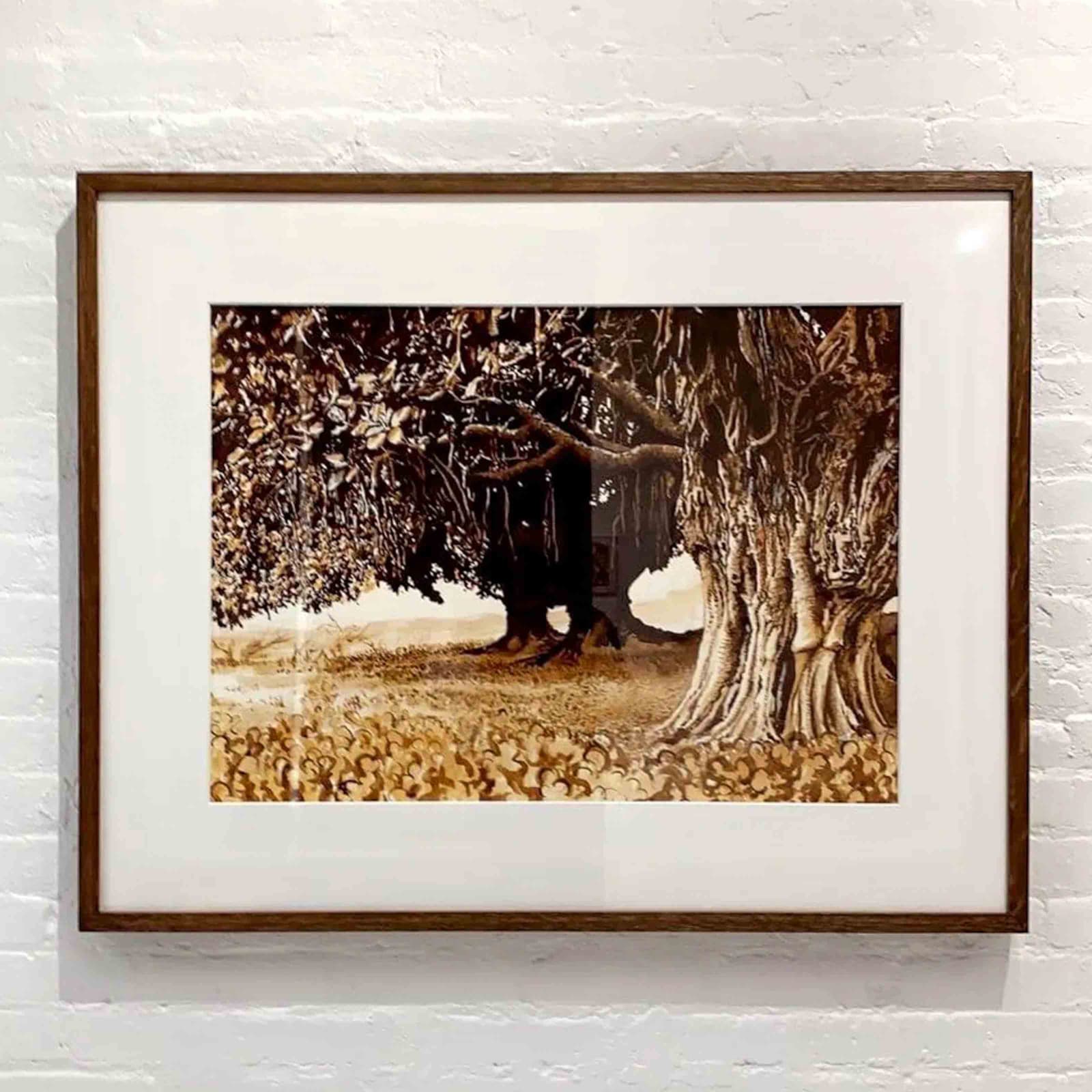 Piers Secunda, 911 Steel Beam Rust Drawing (Abbottabad Ancient Trees), 2021