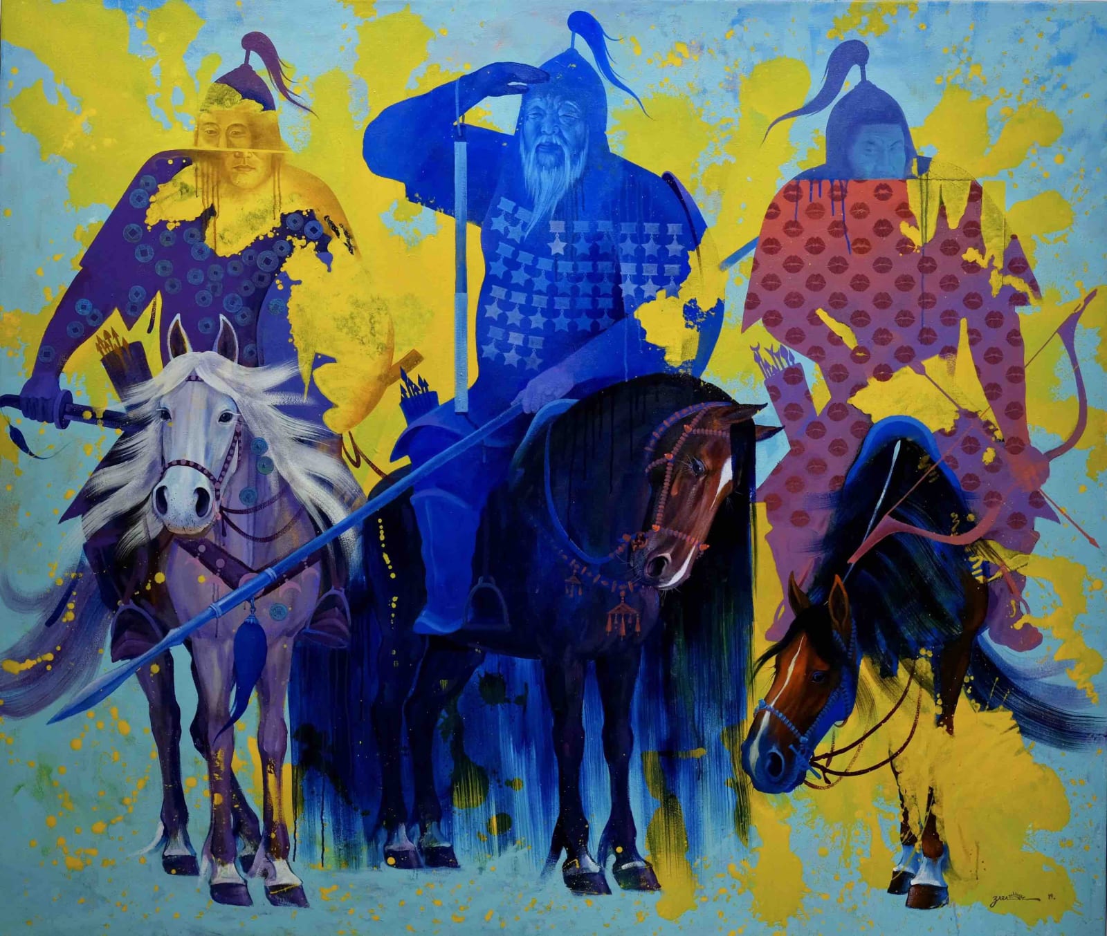 Zayasaikhan Sambuu, Three Warriors, 2022
