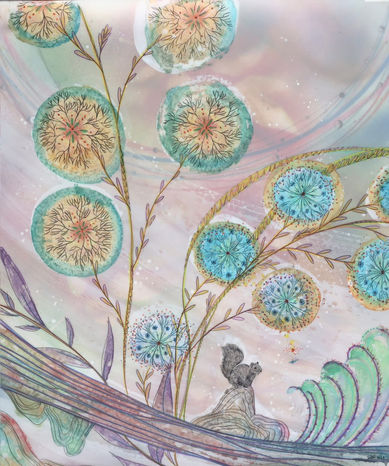 Christine Nguyen, Cosmic Squirrel Light, 2023