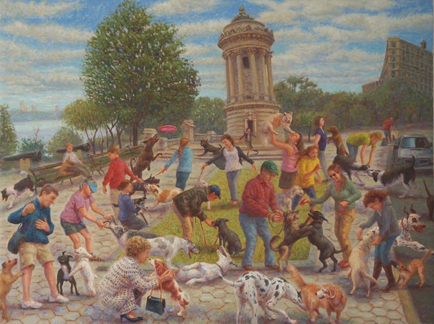 John Alexander Parks, Dog Walking, 2014