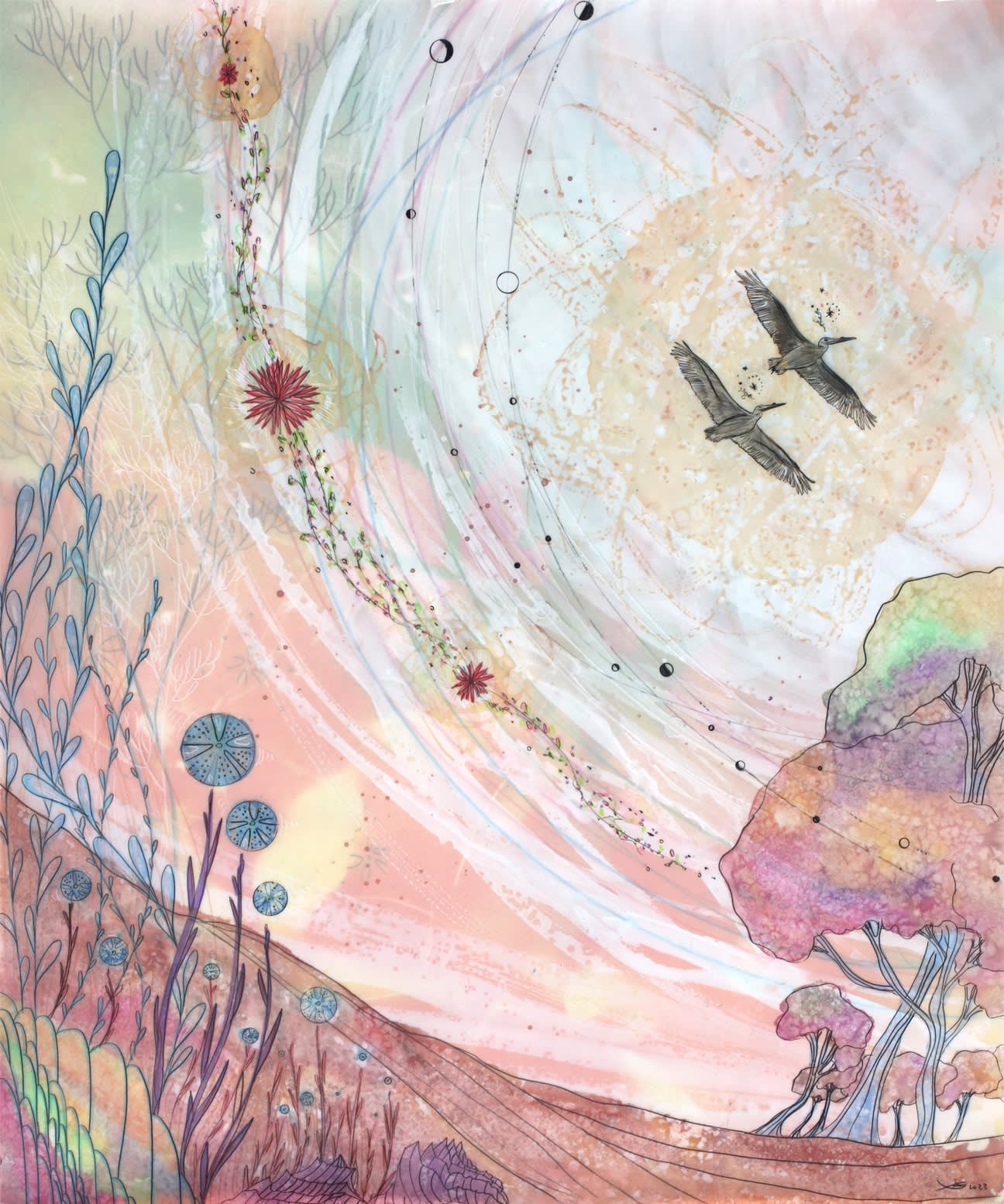 Christine Nguyen, Cosmic Pelican Light, 2023