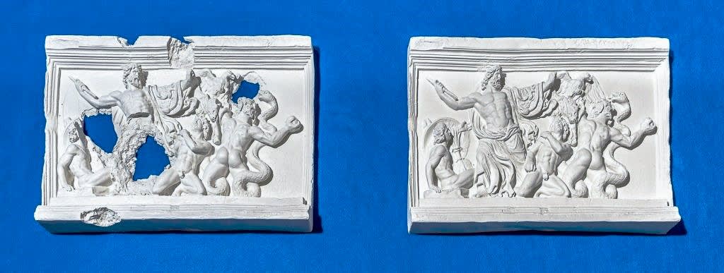 Piers Secunda, ISIS Bullet Hole Painting (Temple of Zeus) , 2016