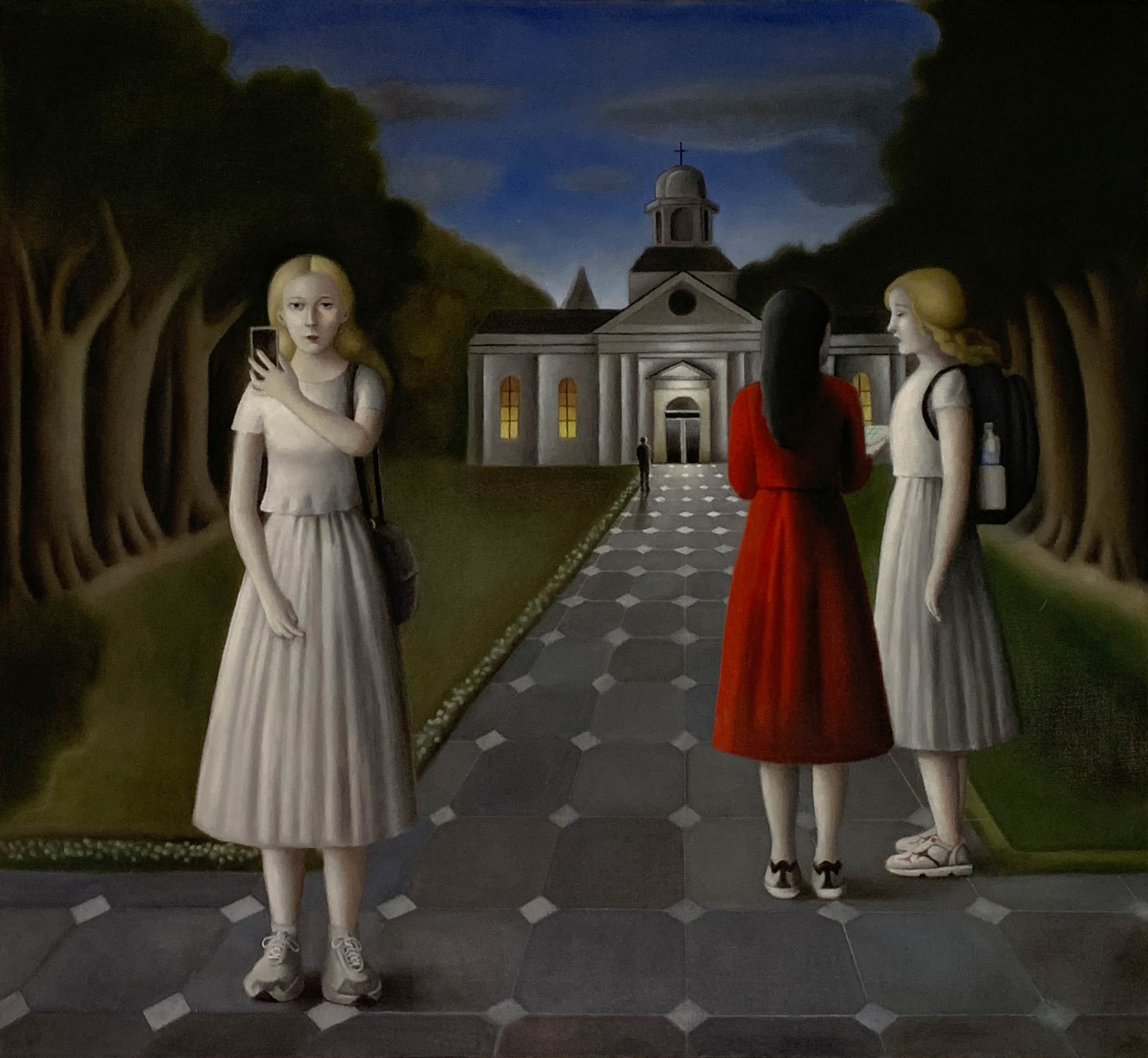 Amy Hill, Three Tourists, 2025