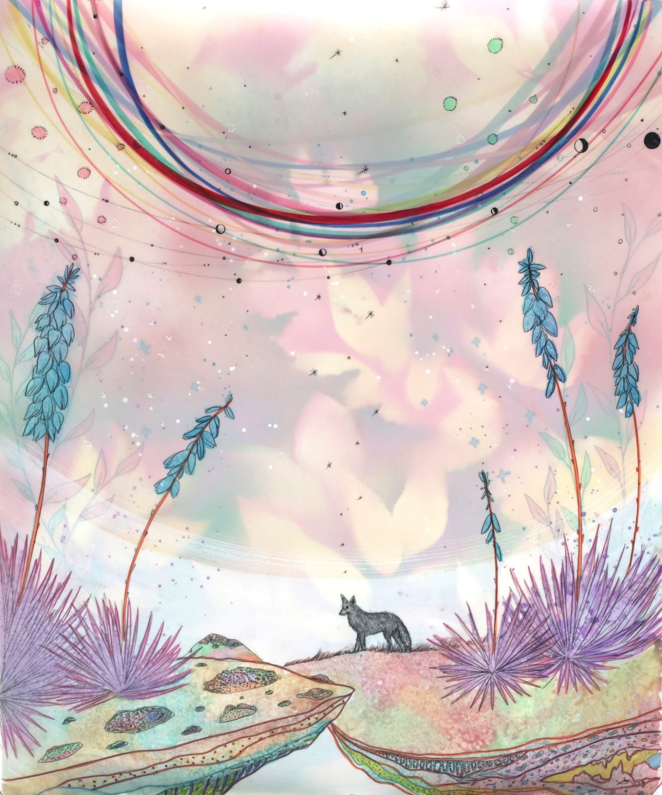 Christine Nguyen, Cosmic Coyote Light, 2023