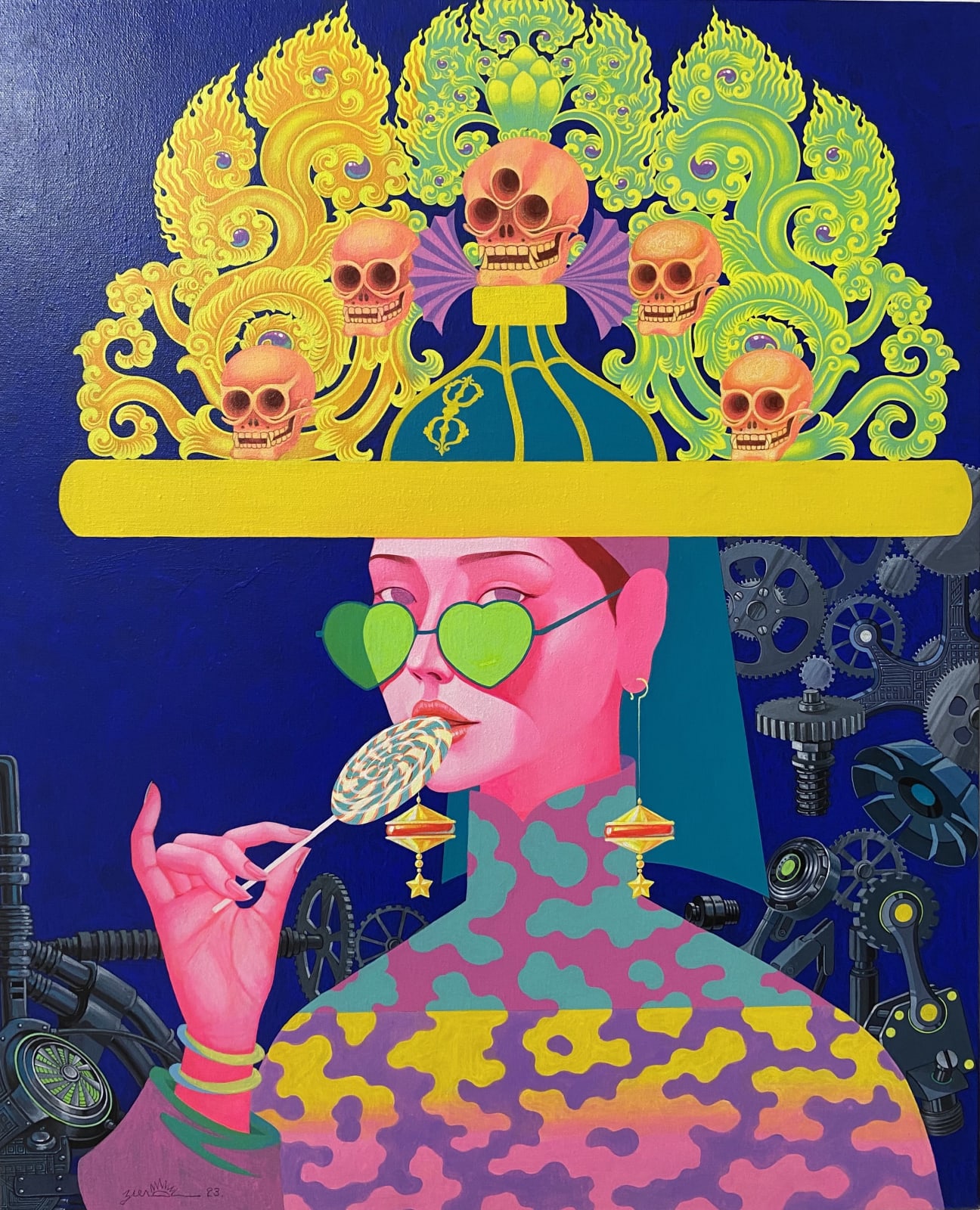 Zayasaikhan Sambuu, Girl with Magic Hat 4, 2022