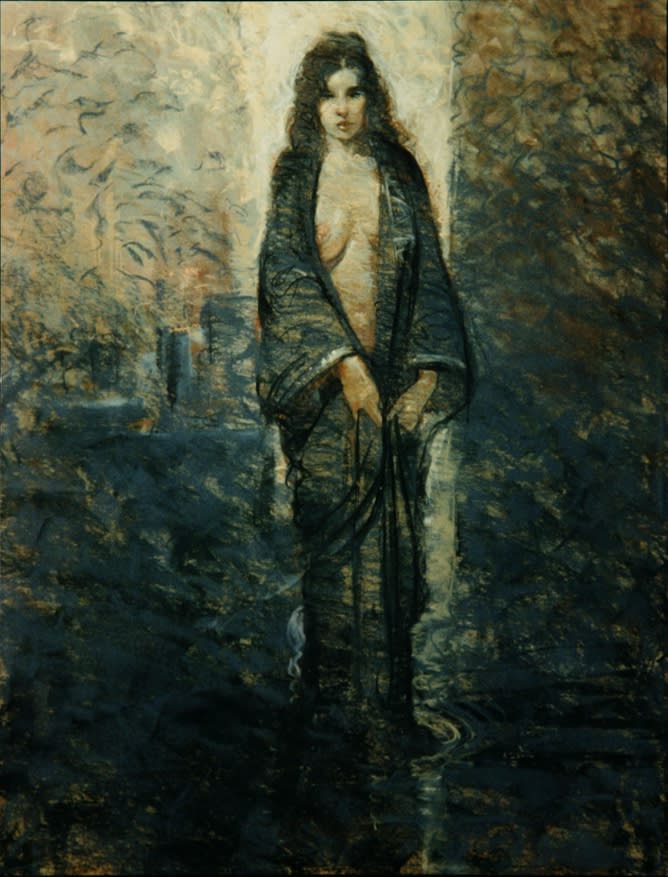 Richard MacDonald, Standing Female w Kimono, Archival Print