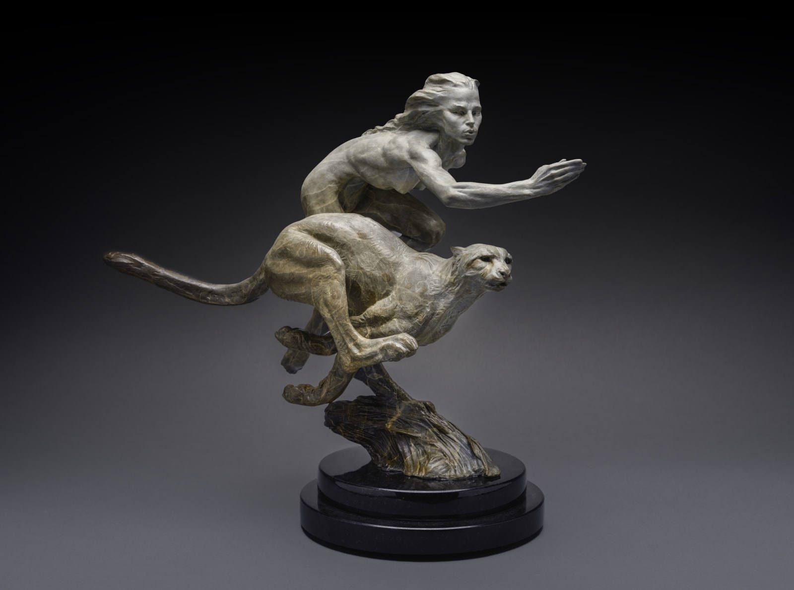 Richard MacDonald, Diana & the Female Cheetah, Atelier, 2024