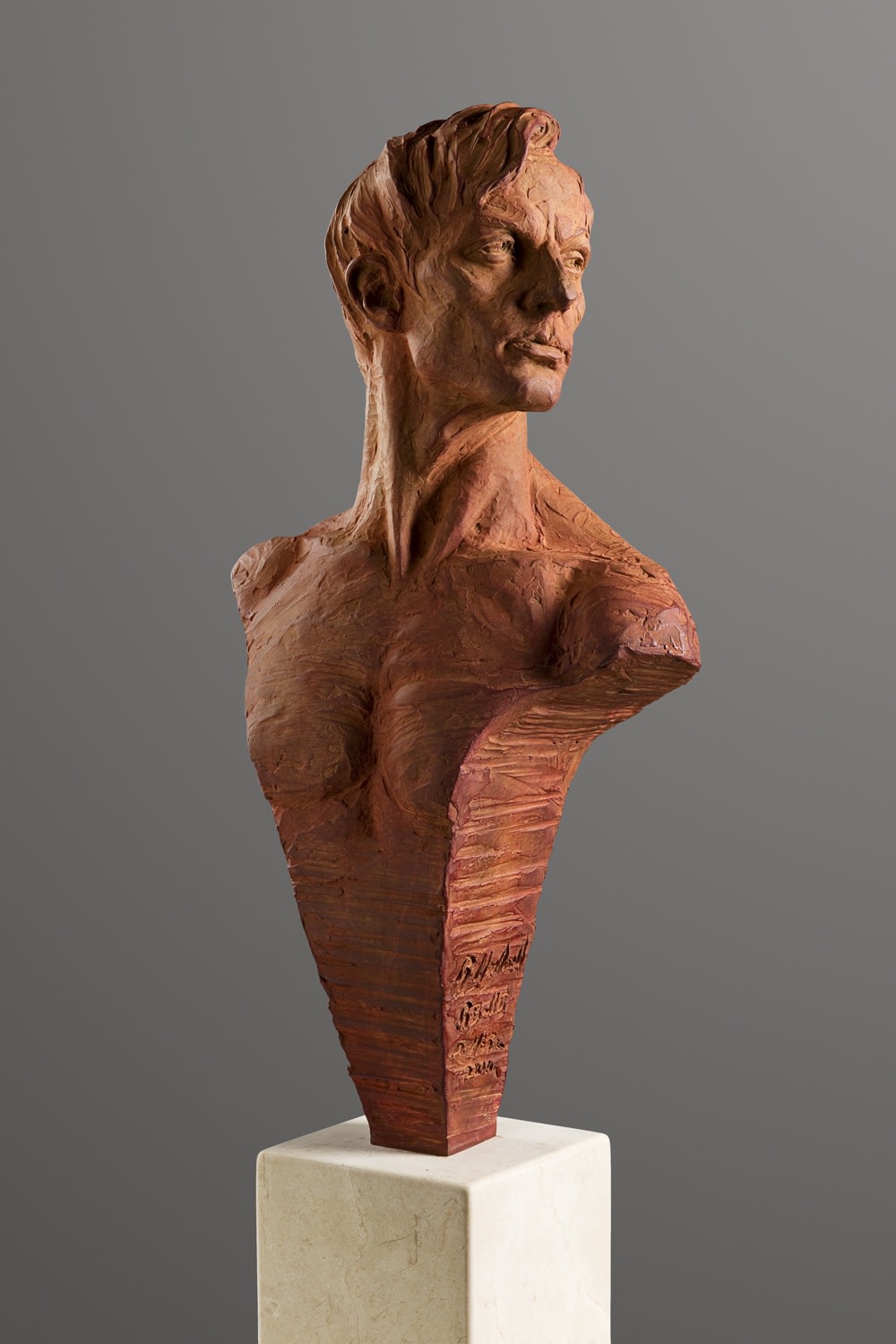 Richard MacDonald, Steven McRae Bust, Red, 2016