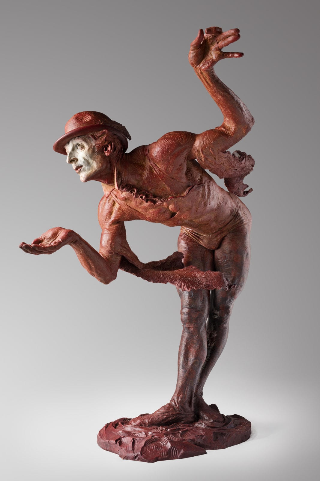 Richard MacDonald, Rain II, Life Size, Red, 2016