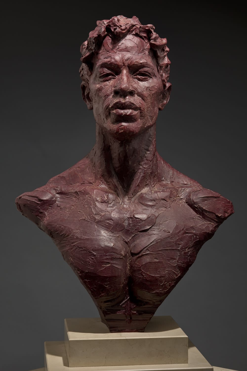 Richard MacDonald, Carlos Acosta Bust, Red, 2015
