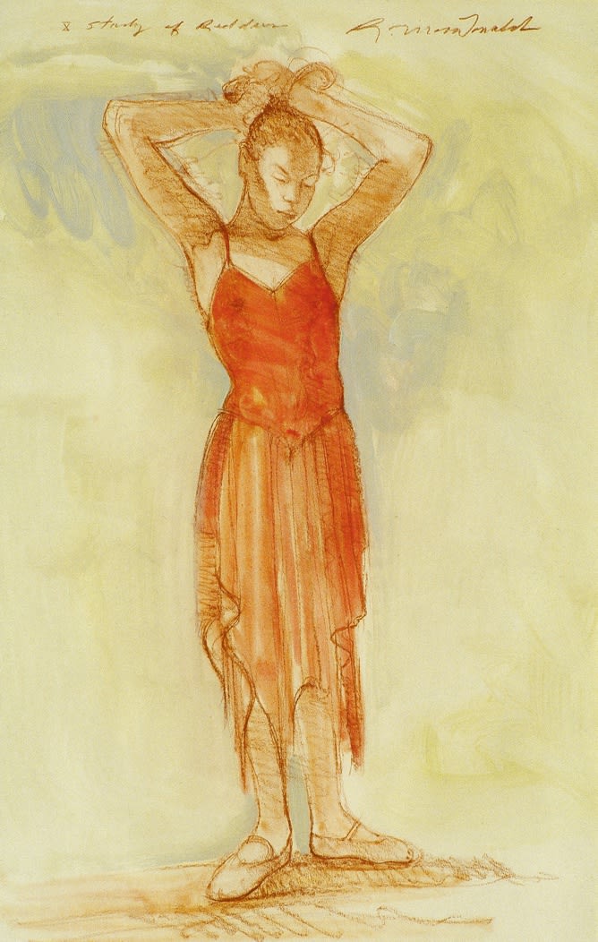 Richard MacDonald, Study of Red Dress X, Archival Print