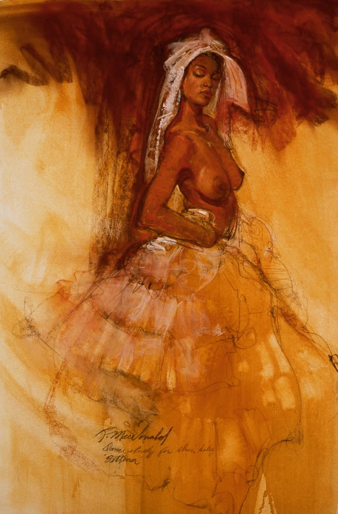 Richard MacDonald, Bettina's Ruffled Dress, Archival Print