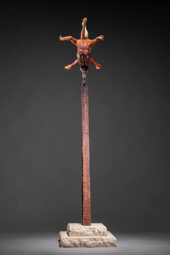 Richard MacDonald, Duality, Column, Red, 2016