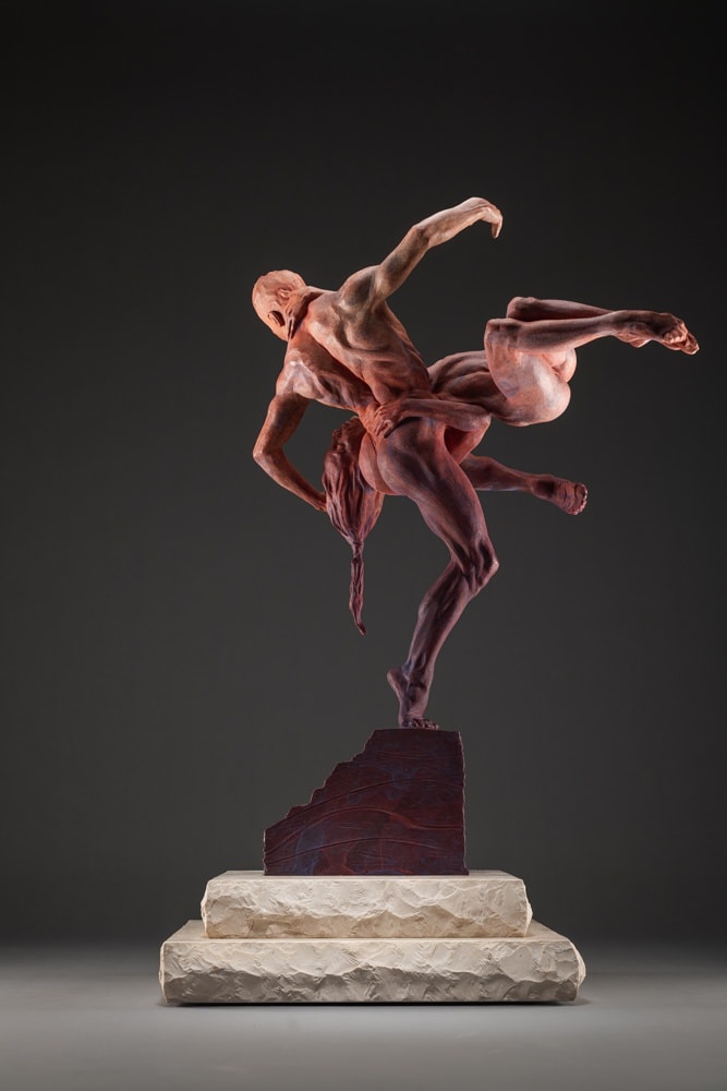 Richard MacDonald, Ethereal Embrace, Red, 2019