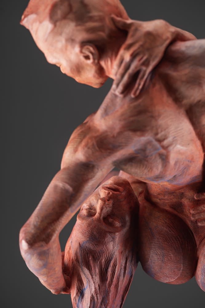 Richard MacDonald, Ethereal Embrace, Red, 2019