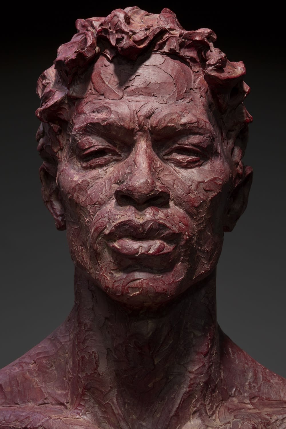 Richard MacDonald, Carlos Acosta Bust, Red, 2015