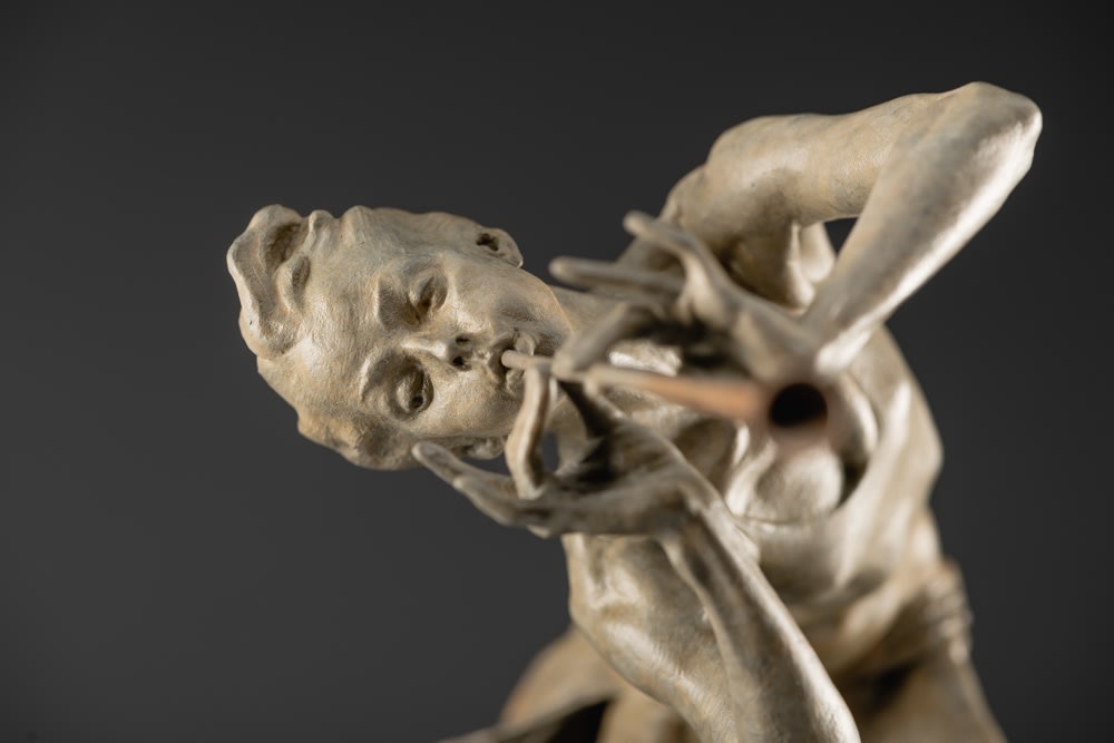 Richard MacDonald, Trumpeter Draped, Atelier, 2014