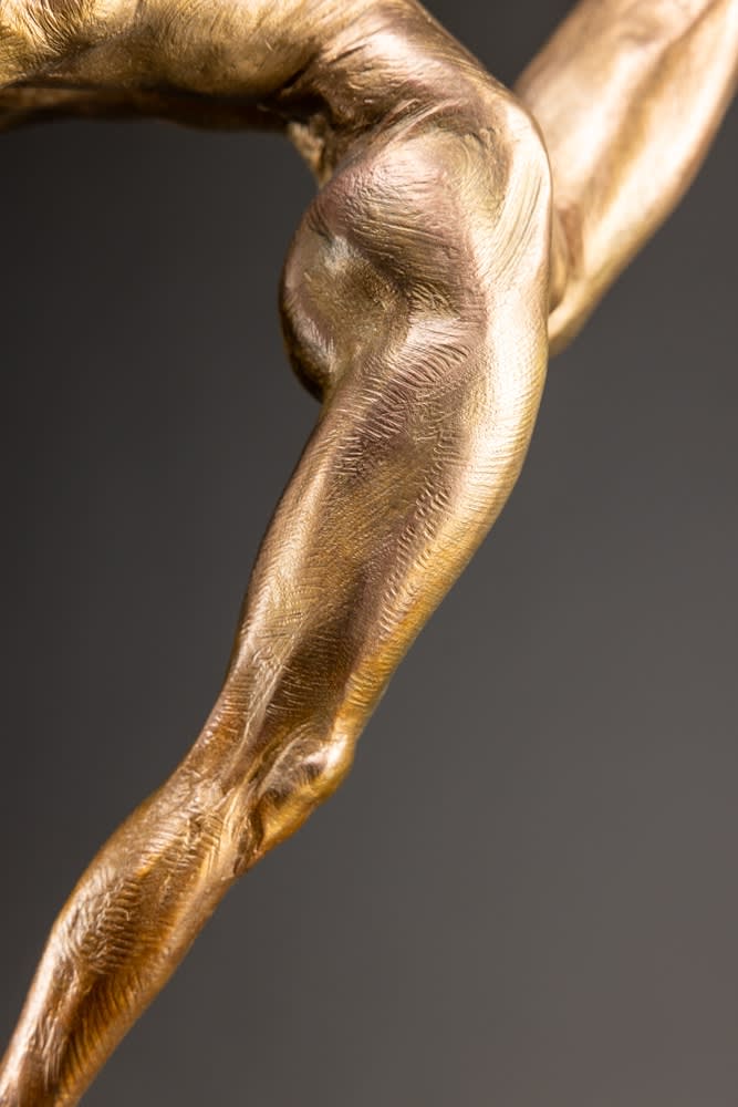 Richard MacDonald, Dance to Paradiso, Column, Gold, 2023