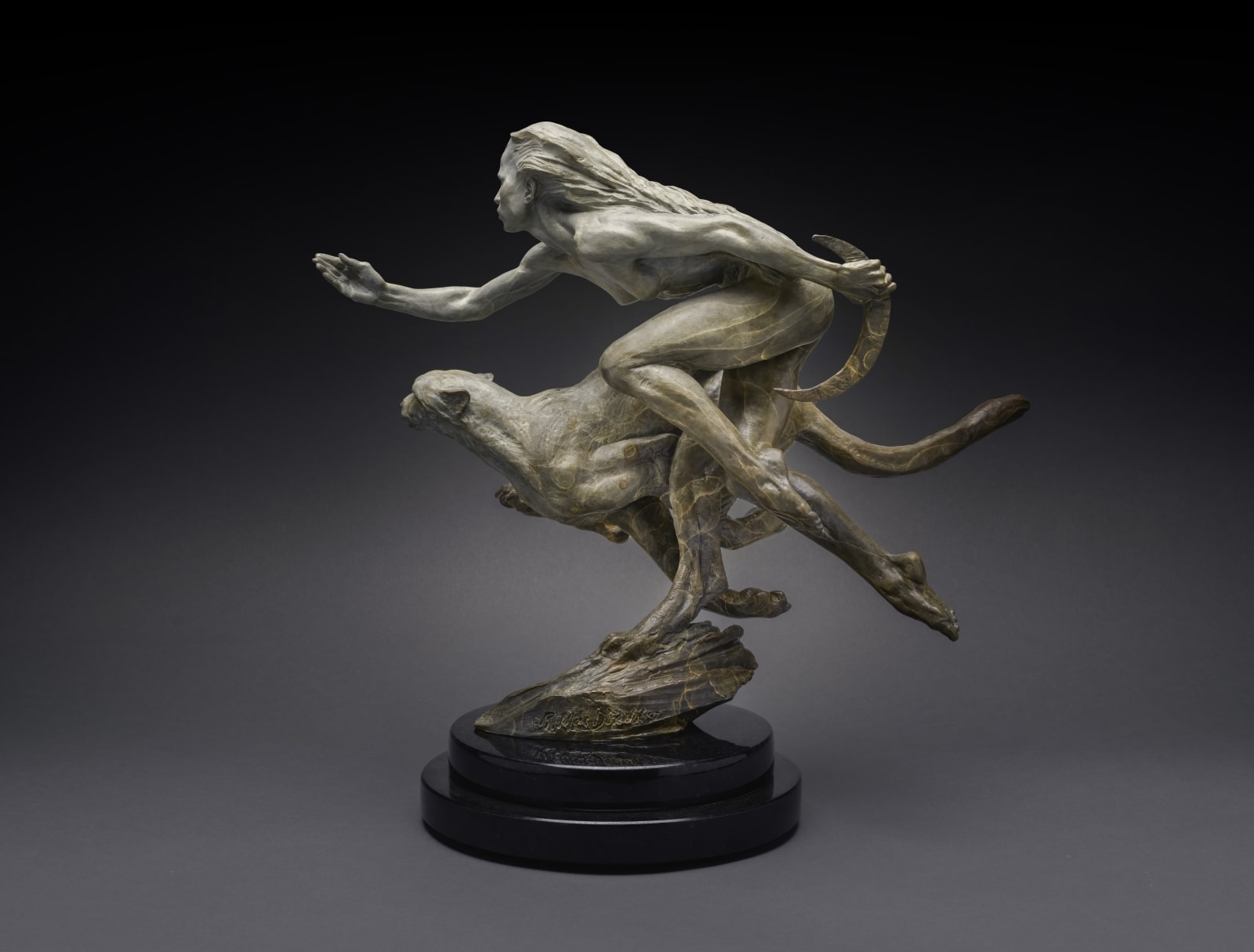 Richard MacDonald, Diana & the Female Cheetah, Atelier, 2024