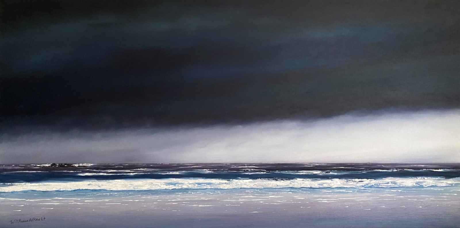 buy art artwork artist highland scotland scottish will aitken atlantic sands seascape sea painting oil on box canvas at alchemist gallery dingwall